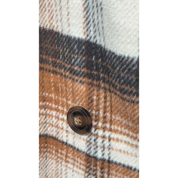 Pretty Little Thing Plus Size Wool Oversized Duster Coat Size 14 - Picture 7 of 15